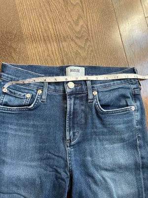 Agolde distressed hem skinny jeans size 26 thumbnail 4
