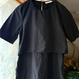 Zara Classic midi Black Dress thumbnail 2