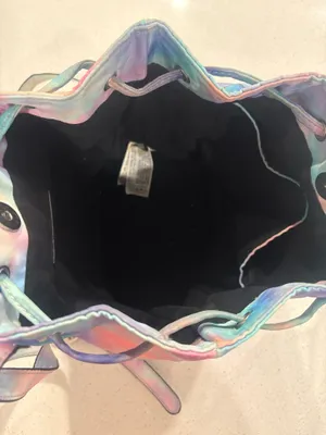 Tye dye drawstring backpack Multiple thumbnail 3