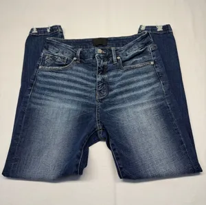 Buckle Black shaping & Smoothing Pocketing Women's Faded Dark Blue Jeans thumbnail 1