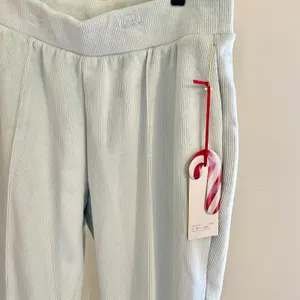 All in Motion Womens Ribbed Jogger High Rise Full Length Light Blue Mint Size M‎ thumbnail 2