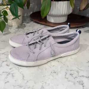 Sperry Crest Vibe Lavender Purple Canvas Slip On Sneakers STS87255 Womens 8 thumbnail 2