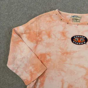 Auburn Tigers VTG LasOlas Women's S Peach Tie Dye 3/4 Sleeve T-Shirt Studded thumbnail 3