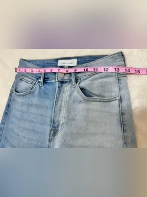 Risen Two-Tone High-Rise Flare Jeans Size 5/27 thumbnail 7