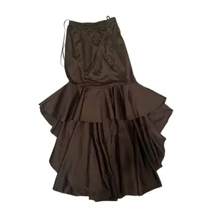 VTG 80’s Lillie Rubin 8 10 Formal Dress Gown Detachable Skirt Black Satin Party thumbnail 6