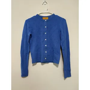 Guest in Residence Compass Jane Cashmere Cardigan Sweater in Sail Blue Size‎ XS thumbnail 3