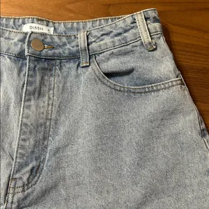 DISSH Light Blue Frayed Jean Shorts Size 12 thumbnail 8