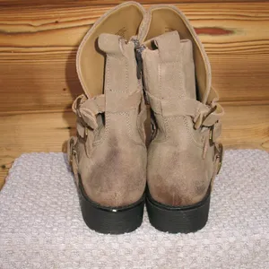 Vintage Foundry Womens 9.5 Brown Buckle Justine Ankle Boots thumbnail 6