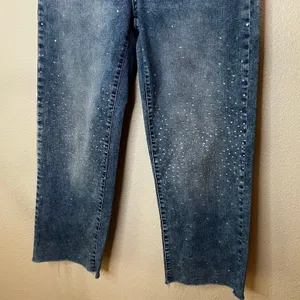 Marc New York blue embellished straight leg Jeans WOMENS 4 thumbnail 3