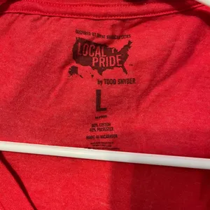 Local pride by Tom Snyder red bean town shirt in large thumbnail 4