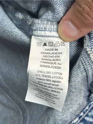 MICHAEL Michael Kors Denim Jacket Women’s L Light Wash Grommet Collar NWT $135 thumbnail 11