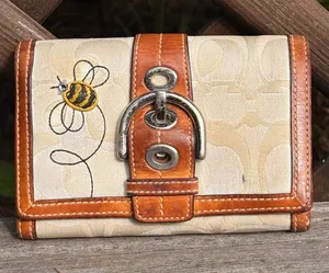 Coach SoHo‎ Bee Bumblebee Wallet Rare Y2K Vintage HTF thumbnail 1