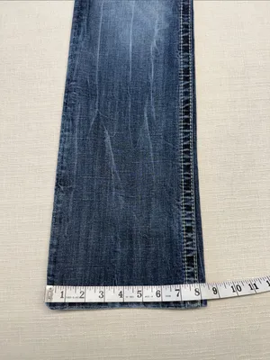 Miss Me Dark Blue Faded Flare Jeans thumbnail 6