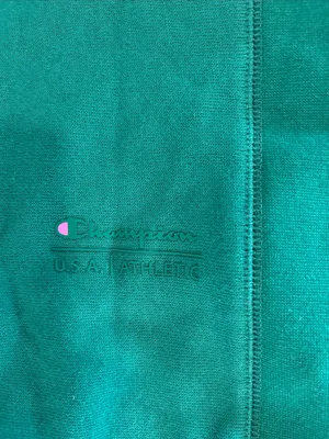 Champion iconic crew Verdant Green Sweatshirt, Fleece Women’s size Small, NWT thumbnail 6