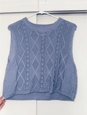 Double Zero purple sweater vest thumbnail 2