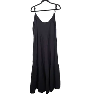 LACAUSA Thea‎ Slip Tank Midi Dress Black Sz Small thumbnail 5
