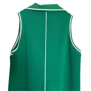 Spanx Field Green Airpique Sleeveless Athleisure Tennis Polo Mini Dress Small thumbnail 8