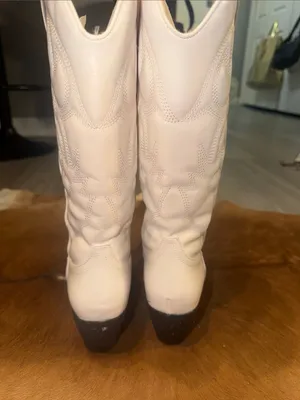 $85 Therapy Clayton Cowboy Boots White 9 thumbnail 12