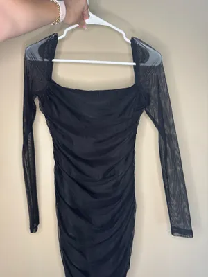 Princess Polly Dress Black Long Sleeve thumbnail 2