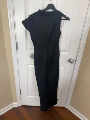 Elliatt Azelie Asymmetrical Gown in Black XS thumbnail 7