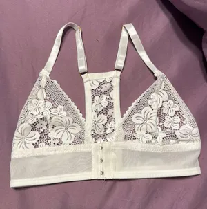 While Lace Bralette White thumbnail 1