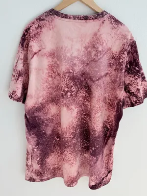 Custom Bleached Pocket Tee Pink Size XXL thumbnail 10