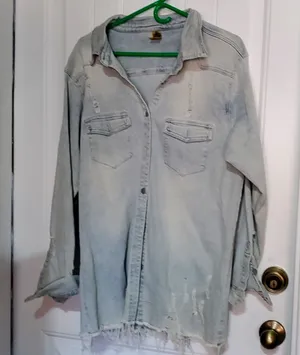 Source Unknown Distressed Jean shirt thumbnail 1
