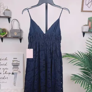 Fame and Partners The Isabeau Lace Midi Dress Navy Size 2 thumbnail 5