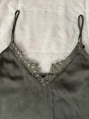 Satin Lace Tank Top thumbnail 3