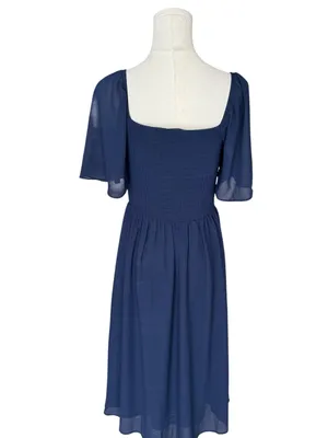 Baltic Born - NWT Colette Sweetheart Midi Dress Navy Blue Sz M thumbnail 5