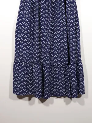 NWOT Hill House Navy Crepe Louisa Dress Size Xl in Shade Posy Navy thumbnail 8