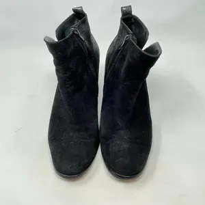 Paul Green Rockin Booties Black Suede Leather Metallic Size 7‎ / US 9.5 thumbnail 2