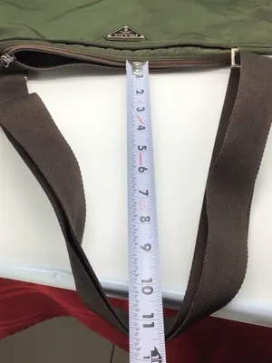 Authentic Vintage Prada Green Nylon Shoulder Bag | Serial 31 | As-Is thumbnail 7