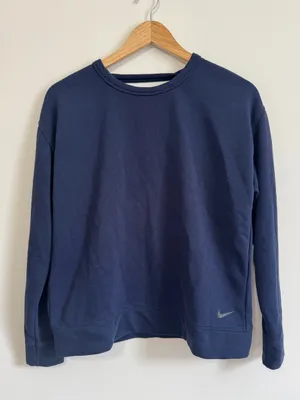 NIKE Blue Pullover Long Sleeve Sweater Low Back Women's Size Small thumbnail 2