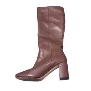 Cole Haan Knee High Leather Boots Women 7.5B Dusty Rose Luxe Heel EUC Designer thumbnail 11