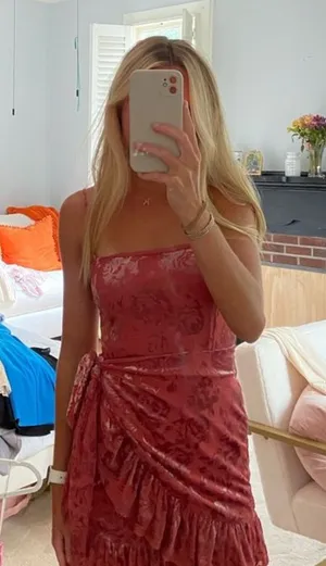 Velvet Wrap Dress thumbnail 1