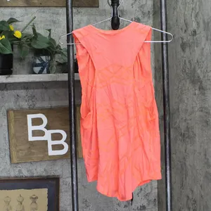 NWT Energie Active Juniors Diana Cowl-Neck Burnout Tank Top Fiery Coral Pink XL thumbnail 3