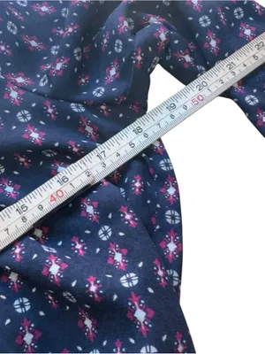 Abercrombie & Fitch Navy Floral Boho Shirt Dress Drawstring Waist Women’s Small thumbnail 10