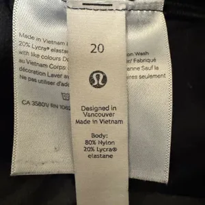 2208 | Lululemon Align Tie Dye High Rise Crop Leggings Black Green Women 20 thumbnail 5