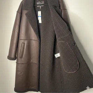 BCBGeneration Faux Shearling Lined Retro Coat Size XL thumbnail 4