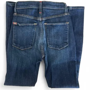 Alice + Olivia Dark Blue Denim High Rise Skinny Jeans thumbnail 3