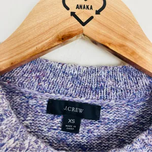 J. Crew light purple lavender cotton linen blend sweater subtle. balloon sleeve thumbnail 5