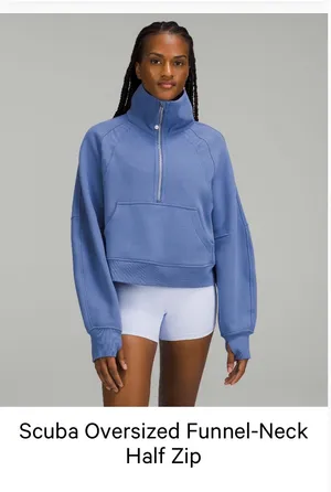 Lululemon Scuba Oversized Half-Zip Hoodie funnel neck thumbnail 3