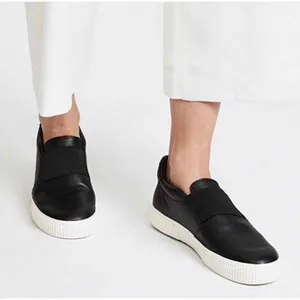 💙💖 Vince black leather Kirkland slip on‎ sneakers thumbnail 1