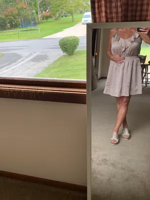Semi-formal Mini Dress In Light Copper/beige A chiffon thumbnail 4