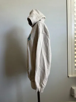 Brash Hoodie Beige Dollar Sign Graphic Size M thumbnail 2
