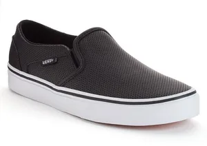 Vans Asher Women's Perforated Slip-On Shoes thumbnail 1