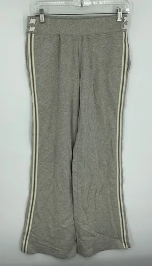 Lauren Ralph Lauren Women Gray Athletic Lounge‎ Pants Side Stripe Lace Up Detail thumbnail 1