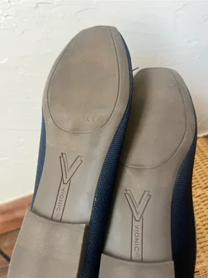 Vionic Klara Navy Blue Ballet Flats with Light Blue Trim size 9.5 thumbnail 5