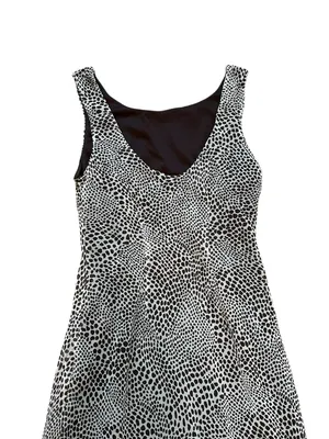 Believe Brown Cream Polka Dot Bias Cut Midi Dress Sleeveless Feminine Party thumbnail 5